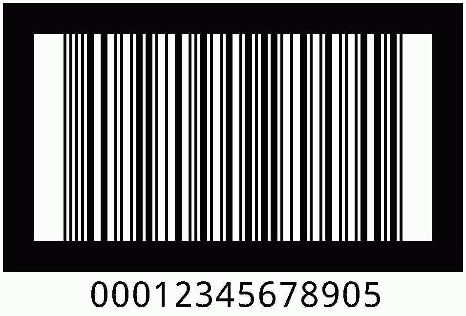 ITF-14 free barcode generator with bar width reduction (vector PDF, AI, EPS)