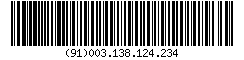 Barcode EAN-128, encode Your IP address